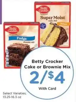 Kroger Betty Crocker Cake or Brownie Mix offer