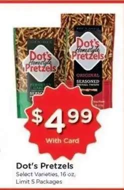 Kroger DOT'S PRETZELS offer