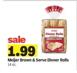 Meijer Meijer Brown & Serve Dinner Rolls offer
