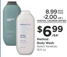 Kroger Method Body Wash offer