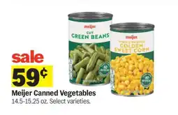 Meijer Meijer Canned Vegetables offer