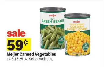 Meijer Meijer Canned Vegetables offer