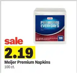 Meijer Meijer Premium Napkins offer
