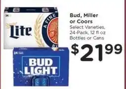 Kroger Bud, Miller or Coors offer