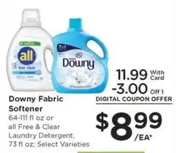 Kroger Downy Fabric Softener offer