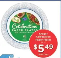 Kroger Kroger Celebration Paper Plates offer