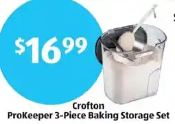 Aldi Crofton ProKeeper 3-Piece Baking Storage Set offer