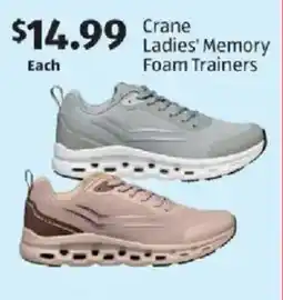 Aldi Crane Ladies' Memory Foam Trainers offer