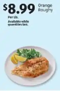 Aldi Orange Roughy offer