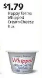 Aldi Happy Farms Whipped Cream Cheese offer