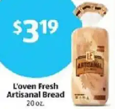Aldi L'oven Fresh Artisanal Bread offer