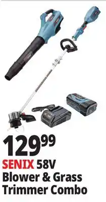 Ocean State Job Lot SENIX 58V Blower & Grass Trimmer Combo offer