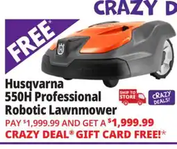 Ocean State Job Lot Husqvarna 550H Professional Robotic Lawnmower offer