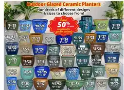 Ocean State Job Lot Outdoor Glazed Ceramic Planters offer