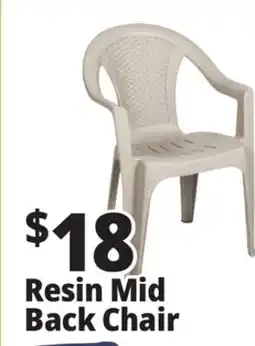 Ocean State Job Lot Midback Resin Chair offer