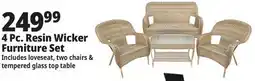 Ocean State Job Lot 4-Piece Wicker Furniture Set offer