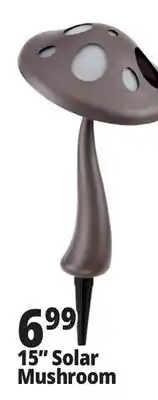 Ocean State Job Lot Outdoor Living Accents Solar LED Mushroom Light 15 offer