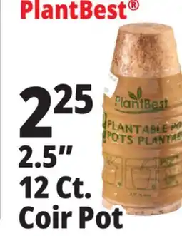 Ocean State Job Lot PlantBest Plantable 2.5 Coconut Coir Pots 12 Count offer
