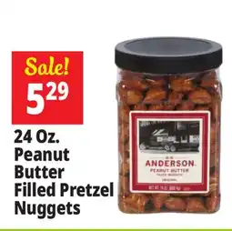 Ocean State Job Lot H.K. Anderson Peanut Butter Filled Pretzel Nuggets 24 oz offer