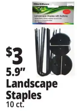 Ocean State Job Lot Tiller & Rowe Landscape Staples with Buttons 10 Count offer