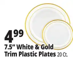 Ocean State Job Lot 7.5 White & Gold Trim Plastic Plates offer