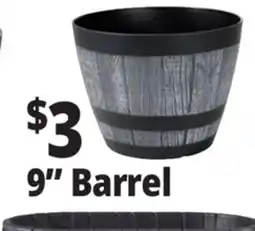Ocean State Job Lot Whiskey Barrel Resin Planter 9 offer