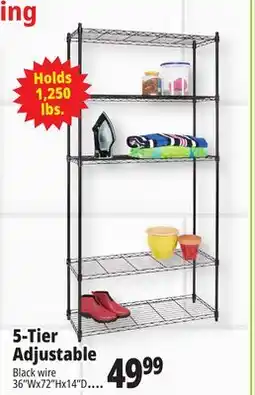 Ocean State Job Lot 5-Tier Household Wire Shelving offer