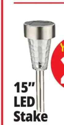 Ocean State Job Lot Outdoor Living Accents Solar LED Garden Stake 15 offer