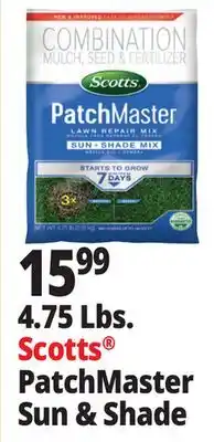 Ocean State Job Lot Scotts Patchmaster Sun & Shade Lawn Repair Mix 4.75 lbs offer