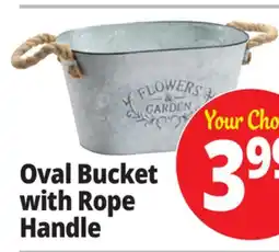 Ocean State Job Lot Oval Bucket with Rope Handle offer