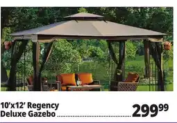 Ocean State Job Lot Regency II 10' x 12' Gazebo with Netting Brown offer