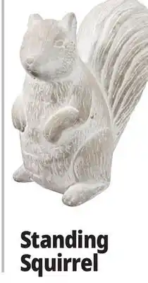 Ocean State Job Lot Standing Squirrel Concrete Statue White offer