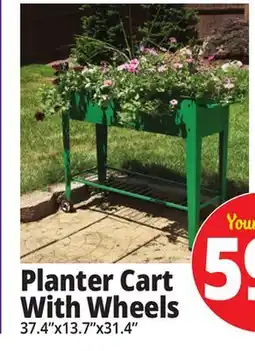 Ocean State Job Lot Mobil Garden Planter Cart offer