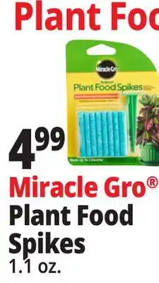 Ocean State Job Lot Miracle-Gro Indoor Plant Food Spikes 1.1 oz offer