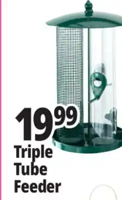 Ocean State Job Lot Three Tube Bird Feeder Green offer