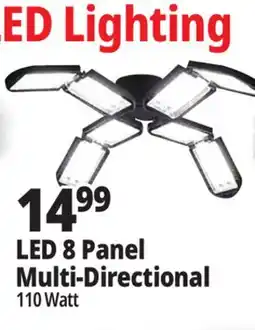 Ocean State Job Lot Bright Living 8-Panel LED Garage Light offer