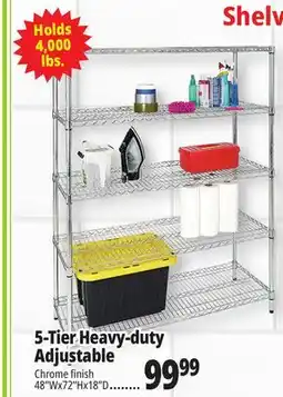 Ocean State Job Lot Method Storage Systems 5-Tier Adjustable Heavy-Duty Shelving 48 x 18 x 72 offer