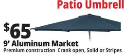 Ocean State Job Lot 9' Aluminum Market Umbrella with Tilt offer