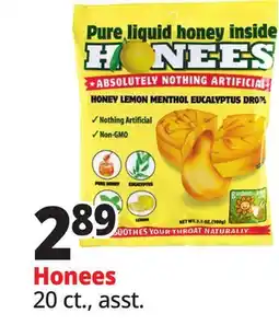 Ocean State Job Lot Honees Honey Lemon Menthol Eucalyptus Cough Drops 20 Count offer