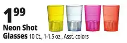 Ocean State Job Lot Neon Shot Glasses offer