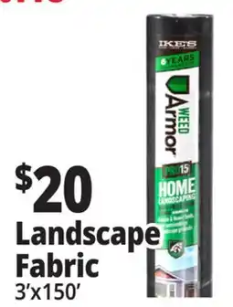 Ocean State Job Lot Ike's Home Landscaping Weed Prevention Fabric 3' x 150' offer