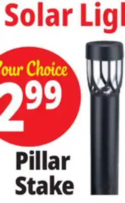 Ocean State Job Lot Solar Lights Pillar Stake offer
