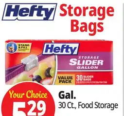 Ocean State Job Lot Hefty Freezer Gallon Slider Bags 25 Count offer