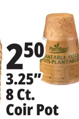 Ocean State Job Lot PlantBest Plantable 3.25 Coconut Coir Pots 8 Count offer