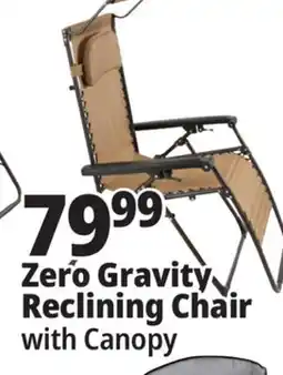 Ocean State Job Lot Oversized Zero Gravity Chair with Canopy Tan offer