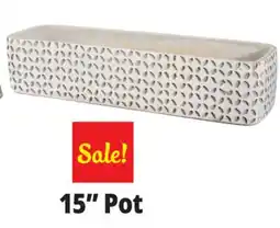 Ocean State Job Lot Oval Cement Pot 15 offer