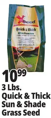 Ocean State Job Lot 3 Lbs. Quick & Thick Sun & shade Grass Seed offer