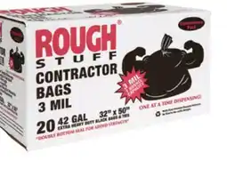 Ocean State Job Lot Rough Stuff 42 Gal Contractor Trash Bags 20 Count offer