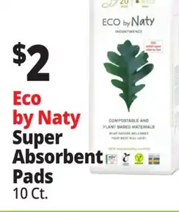 Ocean State Job Lot Eco by Naty Super Absorbent Pads offer