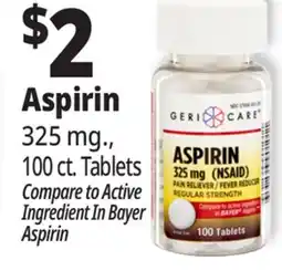 Ocean State Job Lot Aspirin 325 mg., 100 ct. Tablets offer
